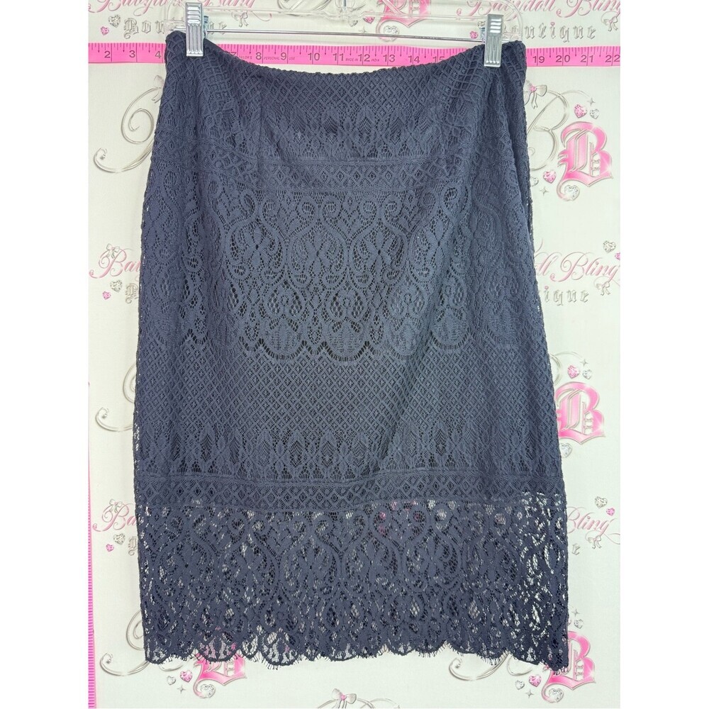 Adiva skirt Lacie floral Navy Lace Pencil Skirt